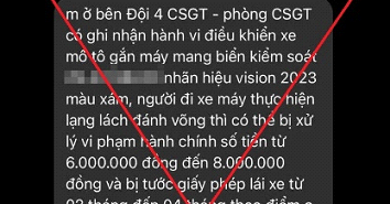 Cảnh báo thủ đoạn giả danh CSGT Hà Nội xử phạt vi phạm giao thông, yêu cầu người dân chuyển tiền và giữ bí mật với gia đình, nhân viên ngân hàng