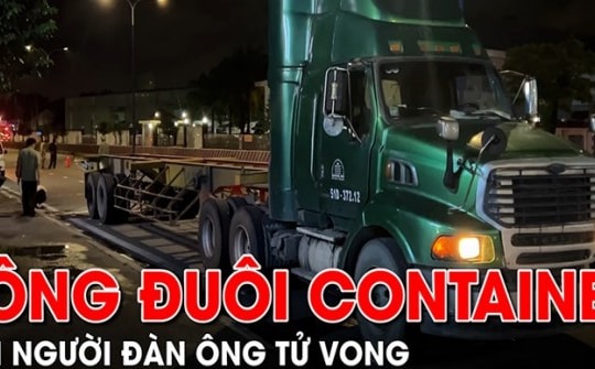 Xe máy tông đuôi xe container, hai người đàn ông tử vong