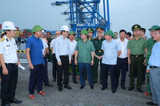 Phó Thủ tướng Trần Hồng Hà kiểm tra, đôn đốc công tác ứng phó bão số 3 (YAGI)