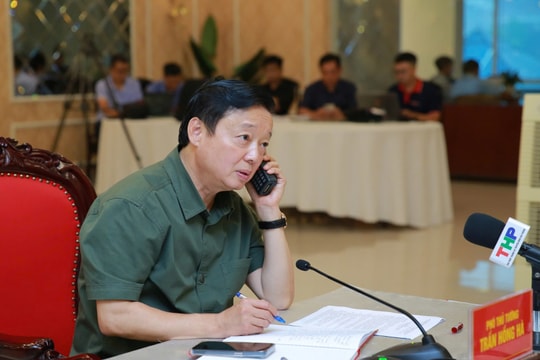 Phó Thủ tướng Trần Hồng Hà chỉ đạo ứng phó Bão số 3 (YAGI)