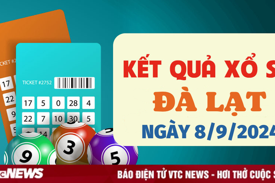 XSDL 8/9 - Kết quả xổ số Đà Lạt hôm nay 8/9/2024 - XSDL Chủ nhật
