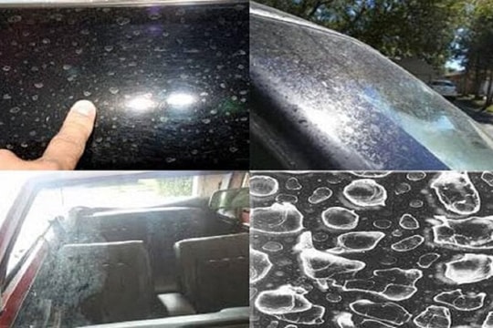 Mẹo tẩy đốm nước bám trên ô tô sau khi đi mưa