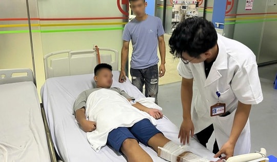 Nhiều bệnh nhân bị tai nạn nặng được bệnh viện E cấp cứu kịp thời trong bão lớn