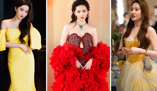 Phong cách thời trang gợi cảm của 'hoa hồng' Lưu Diệc Phi