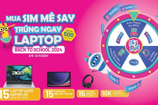 Saymee "cháy" cùng mùa tựu trường: Laptop "xịn" dành tặng học sinh, sinh viên