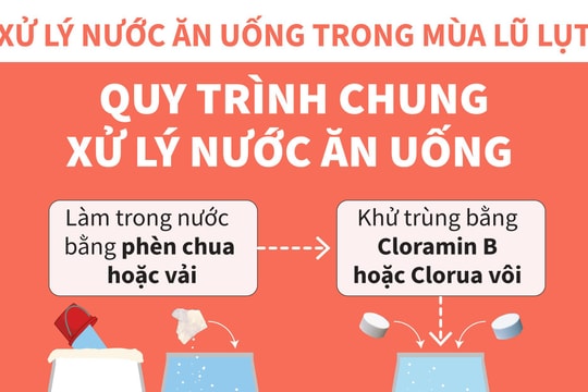 Bộ Y tế hướng dẫn xử lý nước và vệ sinh môi trường trong mùa bão lụt