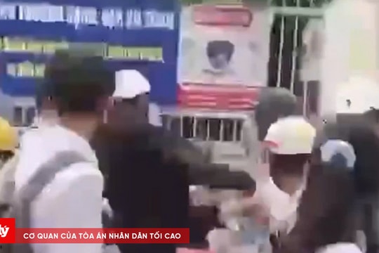Xác minh clip học sinh đánh nhau trước cổng trường tại Cà Mau