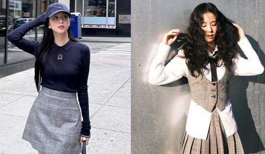 Jisoo mặc chân váy ngắn đẹp mê mẩn