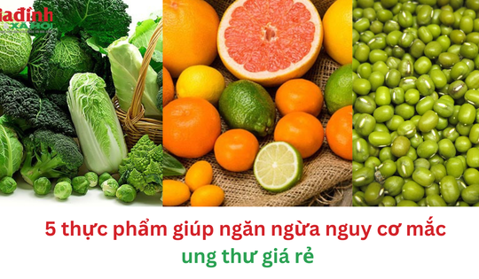 5 thực phẩm giúp ngăn ngừa nguy cơ mắc ung thư giá rẻ