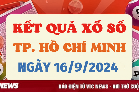 XSHCM 16/9 - Kết quả xổ số TP.HCM hôm nay 16/9/2024 - XSHCM thứ Hai