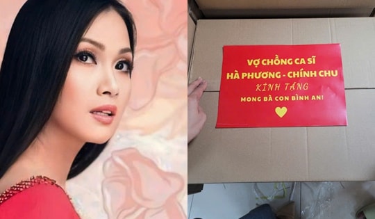 Vợ chồng em gái Cẩm Ly gửi 1000 thùng hàng đến bà con rốn lũ miền Bắc