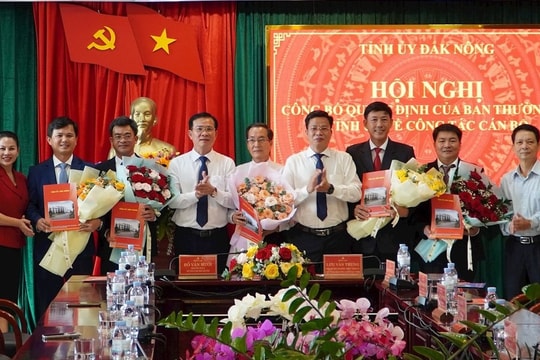 Bổ nhiệm, chỉ định Trưởng Ban Nội chính, Chánh Văn phòng Tỉnh ủy, Giám đốc Sở, Bí thư Huyện ủy