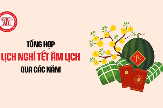 TỔNG HỢP: Lịch nghỉ Tết Âm lịch các năm gần đây