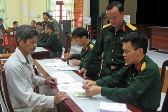 QUY ĐỊNH MỚI: Tăng mức trợ cấp hằng tháng với quân nhân đã phục viên, xuất ngũ, thôi việc