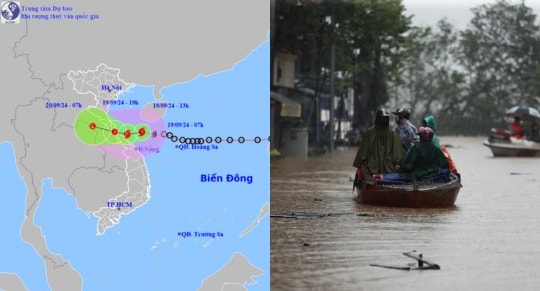 Bão số 4 sẽ đổ bộ vào đất liền trong chiều và tối nay (ngày 19/9)