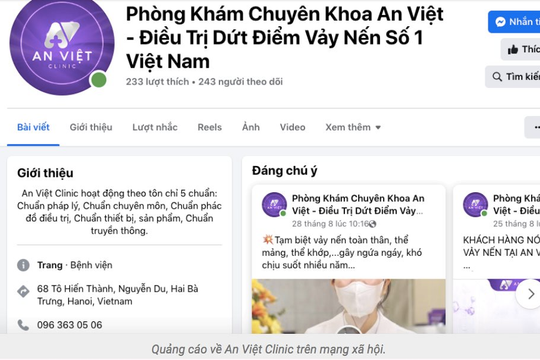 Khách hàng tố An Việt Clinic đưa người không có chuyên môn chữa bệnh cho trẻ em