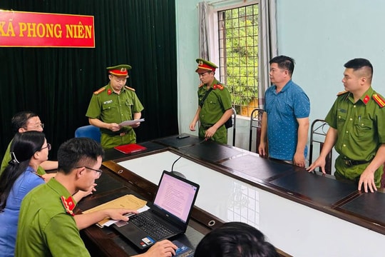 Công an tỉnh thông tin vụ khởi tố, bắt giam nguyên Chủ tịch UBND và cán bộ địa chính, xây dựng xã