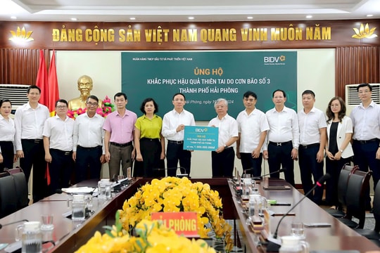 BIDV giảm tới 2%/năm lãi suất cho vay hỗ trợ khách hàng bị thiệt hại bởi cơn bão số 3