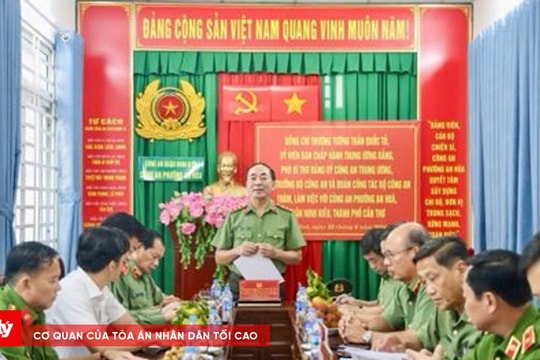 Thứ trưởng Trần Quốc Tỏ thăm làm việc với Công an xã, phường tại TP. Cần Thơ