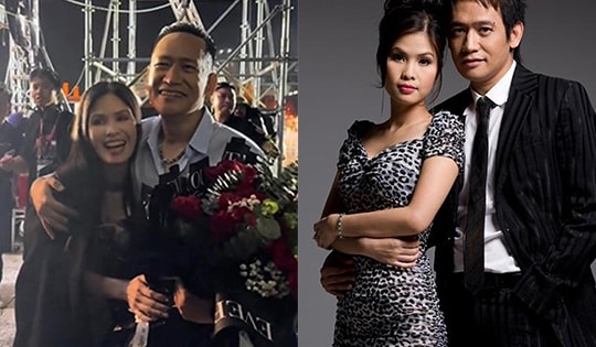 Vẻ ngoài gây chú ý của vợ Duy Mạnh khi dự liveshow của chồng và Tuấn Hưng