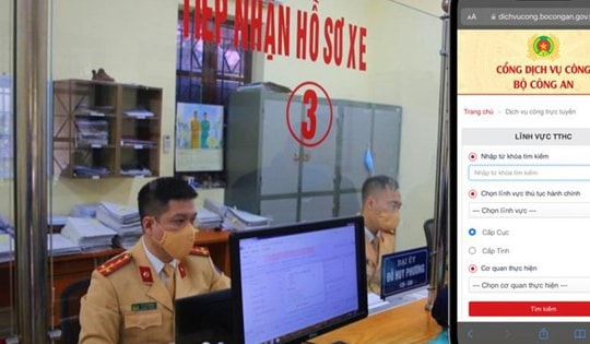 Từ nay người dân có thể hoàn thành thủ tục đăng ký xe ngay tại nhà