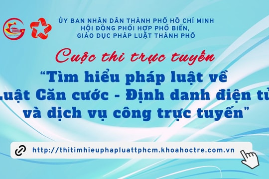 Đáp án Cuộc thi Tìm hiểu pháp luật về Luật Căn cước - Định danh điện tử và dịch vụ công trực tuyến TPHCM