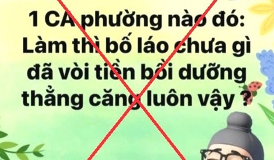 Vu khống công an phường vòi tiền bồi dưỡng, chủ Facebook bị phạt 7,5 triệu đồng