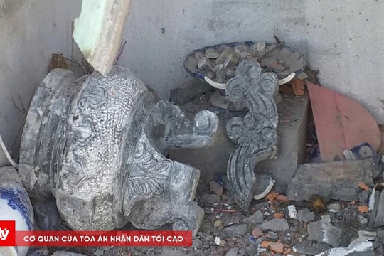 Lĩnh án vì phá dỡ nền ngôi mộ