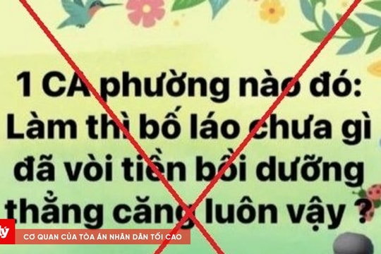Xử lý đối tượng đăng thông tin sai sự thật, xúc phạm uy tín lực lượng Công an
