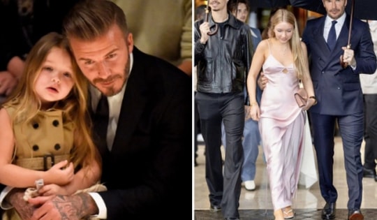 Tiểu thư Harper nhà Beckham dậy thì lấn át cả bố mẹ, thay đổi ra sao so với lần đầu dự show thời trang vào hơn 10 năm trước?