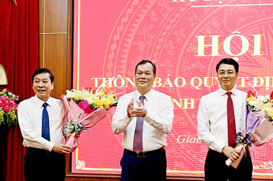 Bổ nhiệm tân Giám đốc Sở Nội vụ, Phó Trưởng Ban Dân vận