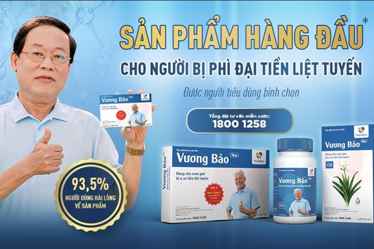Vương Bảo – lựa chọn tối ưu hỗ trợ cho người bệnh phì đại tuyến tiền liệt