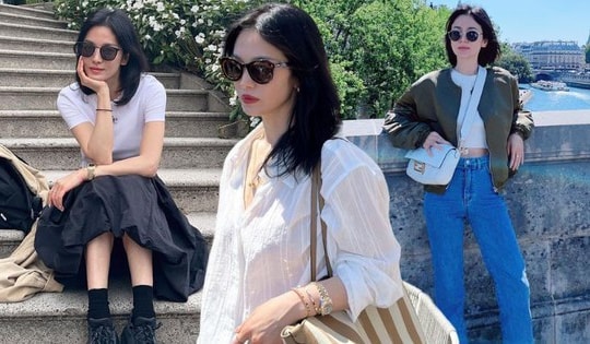 Song Hye Kyo mặc đẹp ở trời Tây với những cách phối đồ đơn giản