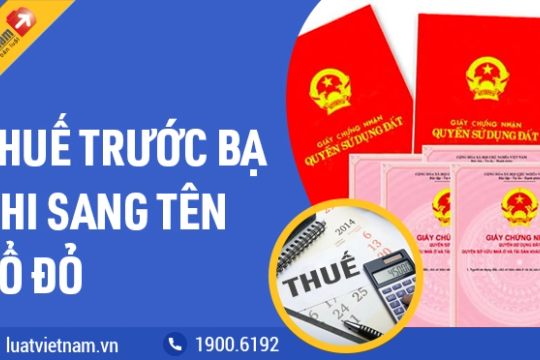 Mức đóng thuế trước bạ khi sang tên Sổ đỏ 2024