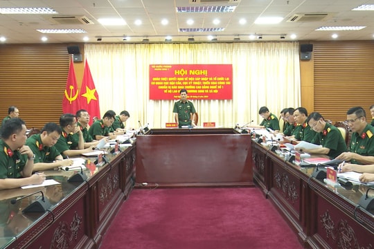 Sáp nhập, tổ chức lại Cục Hậu cần, Cục Kỹ thuật; giải thể, bàn giao Trường Cao đẳng nghề về Bộ LĐTBXH