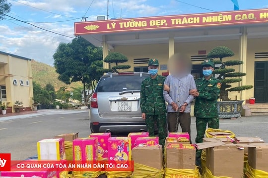 Bắt đối tượng vận chuyển lượng lớn pháo nổ