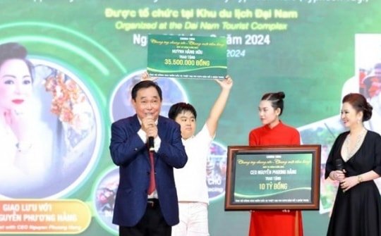 Doanh nghiệp và gia đình bà Nguyễn Phương Hằng đã ủng hộ đồng bào bị lũ lụt số tiền bao nhiêu?