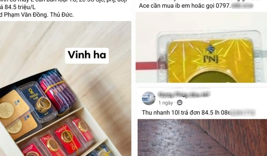 "Chợ mạng" nhộn nhịp mua bán vàng
