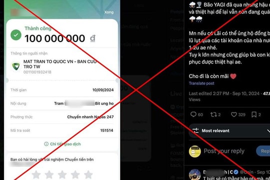 Mức xử phạt hành vi "phông bạt", sửa chữa bill chuyển tiền từ thiện để đăng lên mạng xã hội