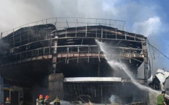 Cháy nhà xưởng DK Bike ở Lạng Sơn trong ngày toàn dân phòng cháy, chữa cháy