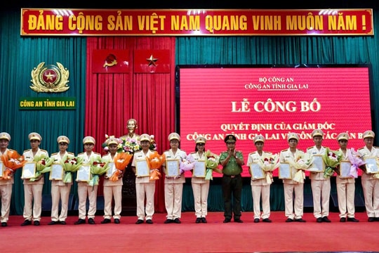 Công bố các quyết định của Giám đốc Công an tỉnh về nhân sự mới