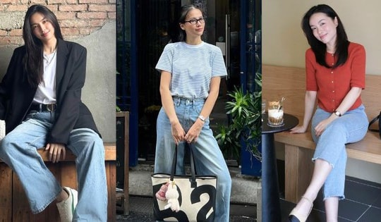 Mặc quần jeans đẹp như mỹ nhân Việt trong mùa thu