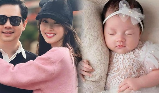 Hình ảnh con gái mới sinh cực đáng yêu của Hoa hậu Đặng Thu Thảo
