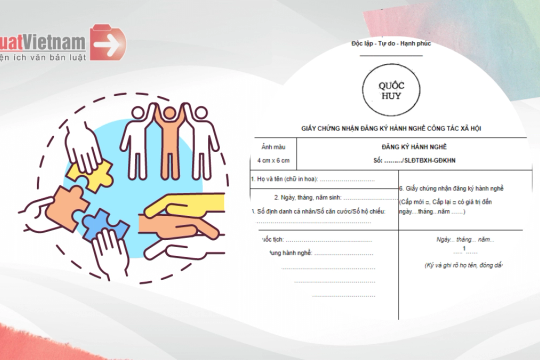 Mẫu giấy chứng nhận đăng ký hành nghề công tác xã hội