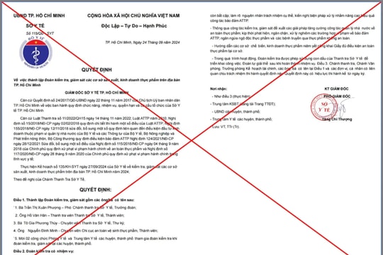 Thông báo thủ đoạn giả danh các đoàn thanh tra, kiểm tra