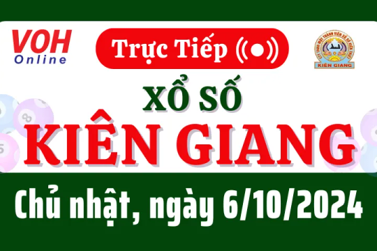 XSKG 6/10 - Kết quả xổ số Kiên Giang hôm nay chủ nhật ngày 6/10/2024