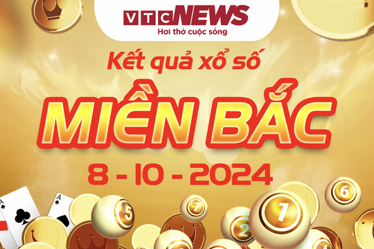 XSMB 8/10 - Trực tiếp kết quả xổ số miền Bắc hôm nay 8/10/2024 - XSMB thứ Ba