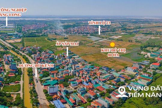 Toàn cảnh khu đất rộng 80 ha, gần cầu Thăng Long đang được mời gọi đầu tư khu đô thị mới 8.000 tỷ ở Hà Nội