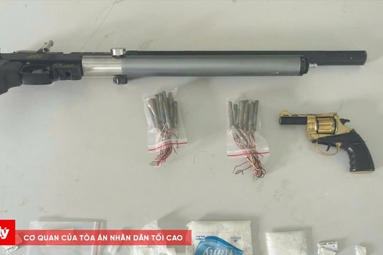 Phát hiện hai khẩu súng, đạn trong nhà đối tượng mua bán, tàng trữ chất ma túy