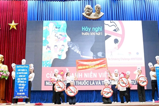 Học sinh Long An tham gia Hội thi tìm hiểu Luật Phòng, chống tác hại thuốc lá